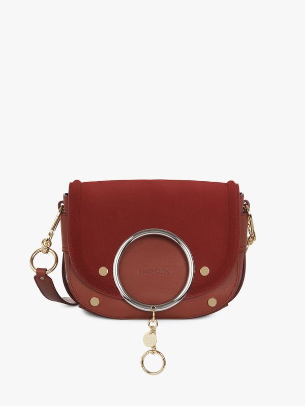 Chloé Bandolera Mujer Mara Rojas Suede,Cowhide XOCQ01793